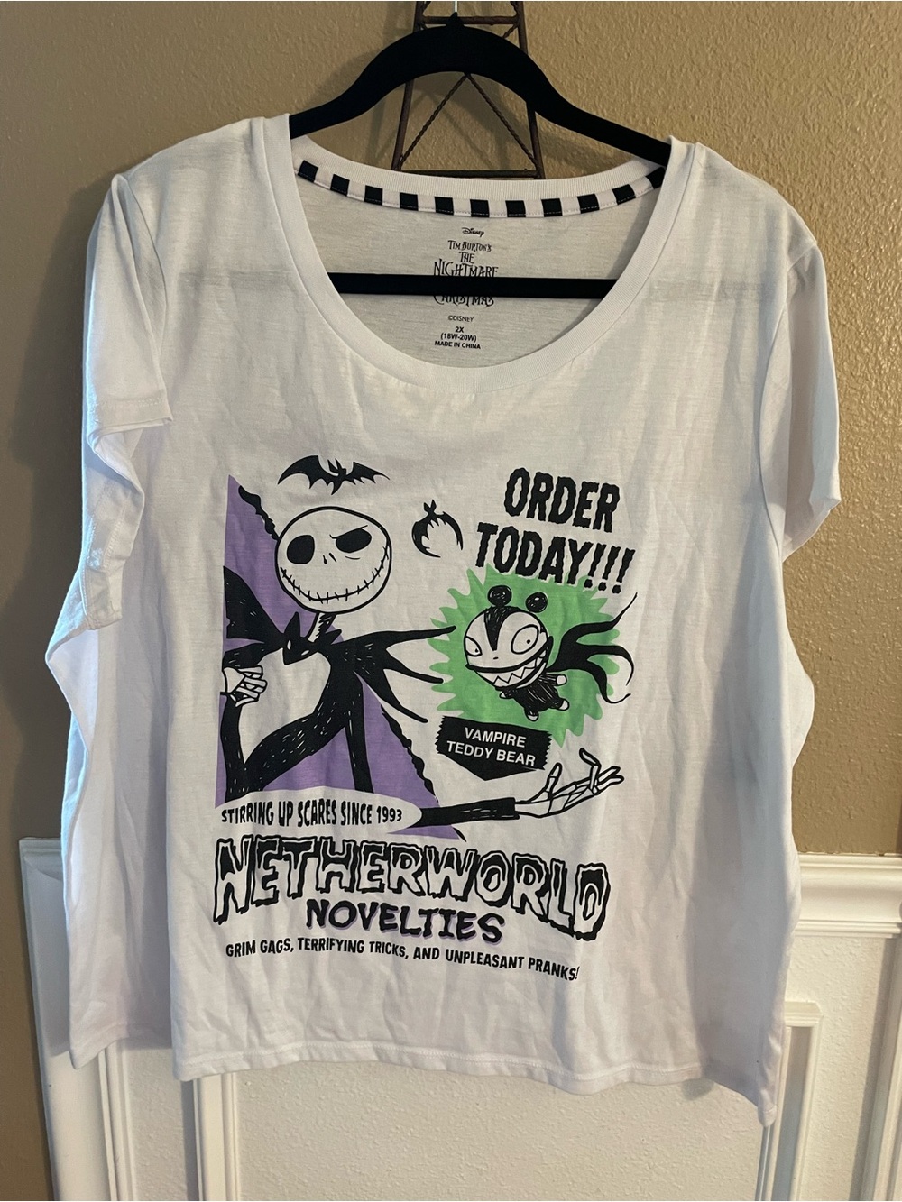 Nightmare Before Christmas Netherworld Women’s Pajama Top 2X